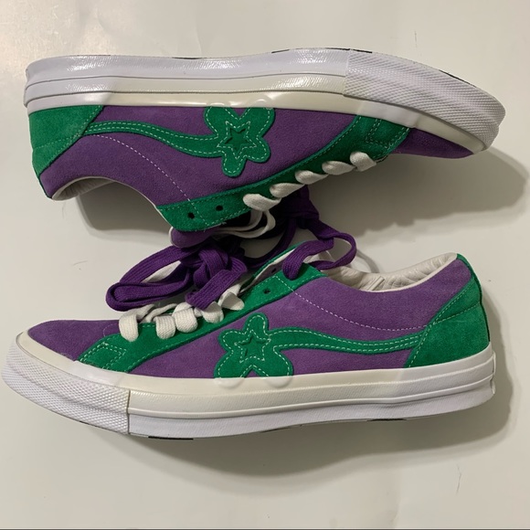 Converse Golf Le Fleur Ox Purple Green 162128C Sneakers Men’s Size 12 - Picture 3 of 11